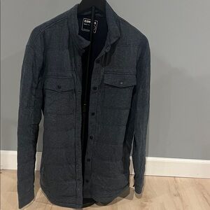Express Charcoal Lightweight Shirt Jacket